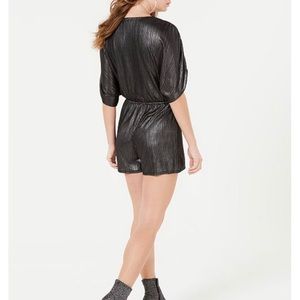 Guess black metallic romper size Small